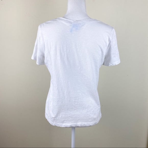 Draper James V-Neck T Shirt White - Picture 6 of 8